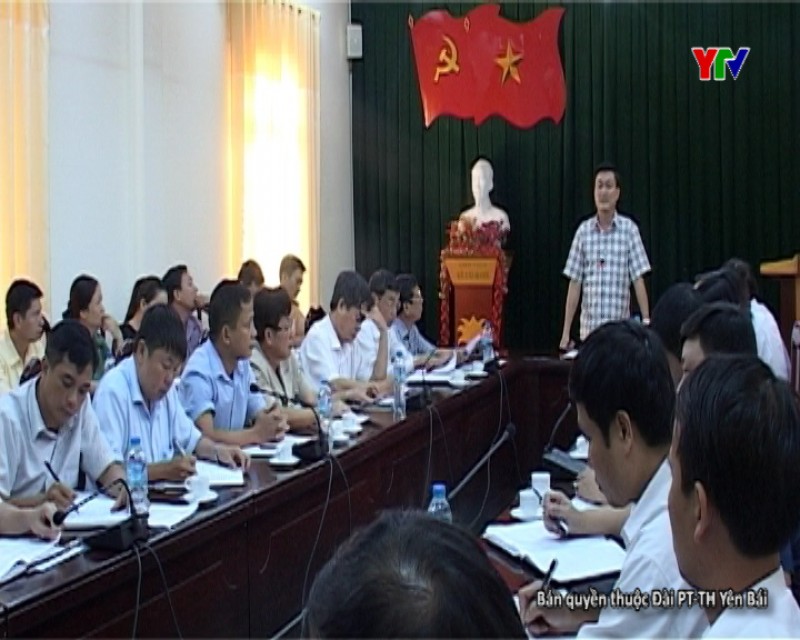 Đ/c Nguyễn Chiến Thắng – PCT UBND tỉnh làm việc với các huyện Văn Chấn, Mù Cang Chải và thị xã Nghĩa Lộ