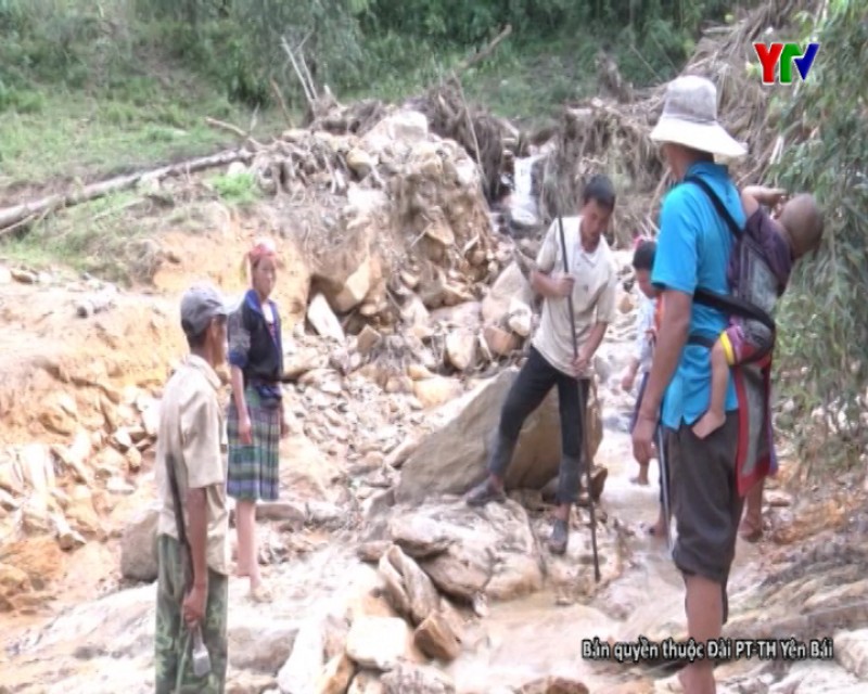 Xã Chế Tạo huyện Mù Cang Chải khắc phục hậu quả lũ quét