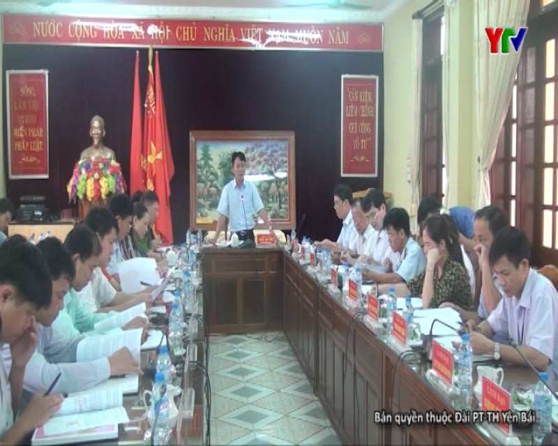 UBND huyện Trấn Yên triển khai nhiệm vụ những tháng cuối năm 2017