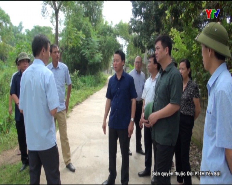 Đ/c Chủ tịch UBND tỉnh Đỗ Đức Duy kiểm tra việc xây dựng các Khu tái định cư tại thị xã Nghĩa Lộ và huyện Mù Cang Chải