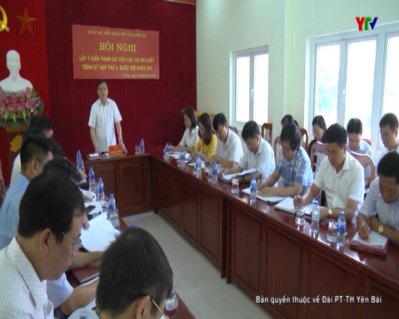 Đoàn đại biểu Quốc hội tỉnh lấy ý kiến vào dự thảo các luật trình Kỳ họp thứ 6, Quốc hội khóa XIV