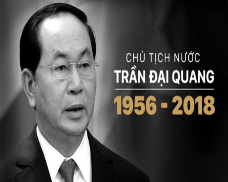 Việt Nam để Quốc tang hai ngày tưởng niệm Chủ tịch nước Trần Đại Quang