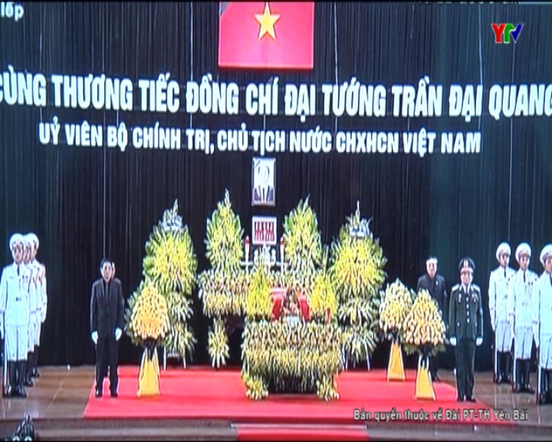 Yên Bái bắt đầu hai ngày Quốc tang tưởng niệm Chủ tịch nước Trần Đại Quang