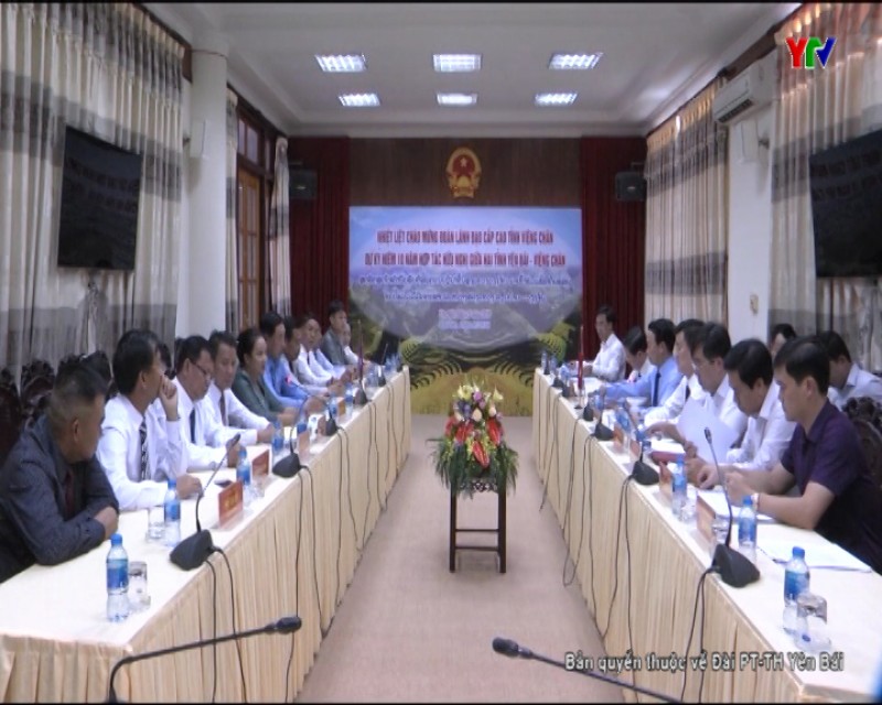 Đoàn đại biểu tỉnh Viêng Chăn làm việc với UBND tỉnh Yên Bái