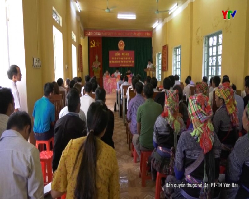 Tổ đại biểu HĐND tỉnh tiếp xúc cử tri huyện Mù Cang Chải