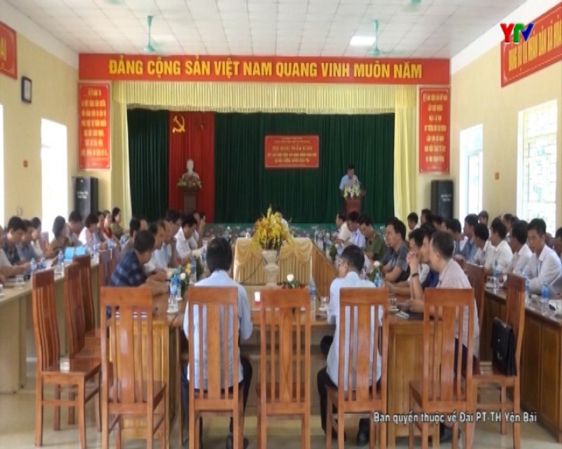 Thẩm định kết quả xây dựng nông thôn mới tại xã Hòa Cuông, huyện Trấn Yên