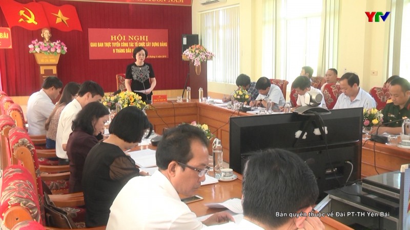 Đồng chí Bí thư Tỉnh ủy Phạm Thị Thanh Trà phát biểu tham luận tại Hội nghị giao ban trực tuyến toàn quốc công tác tổ chức xây dựng Đảng 9 tháng năm 2019