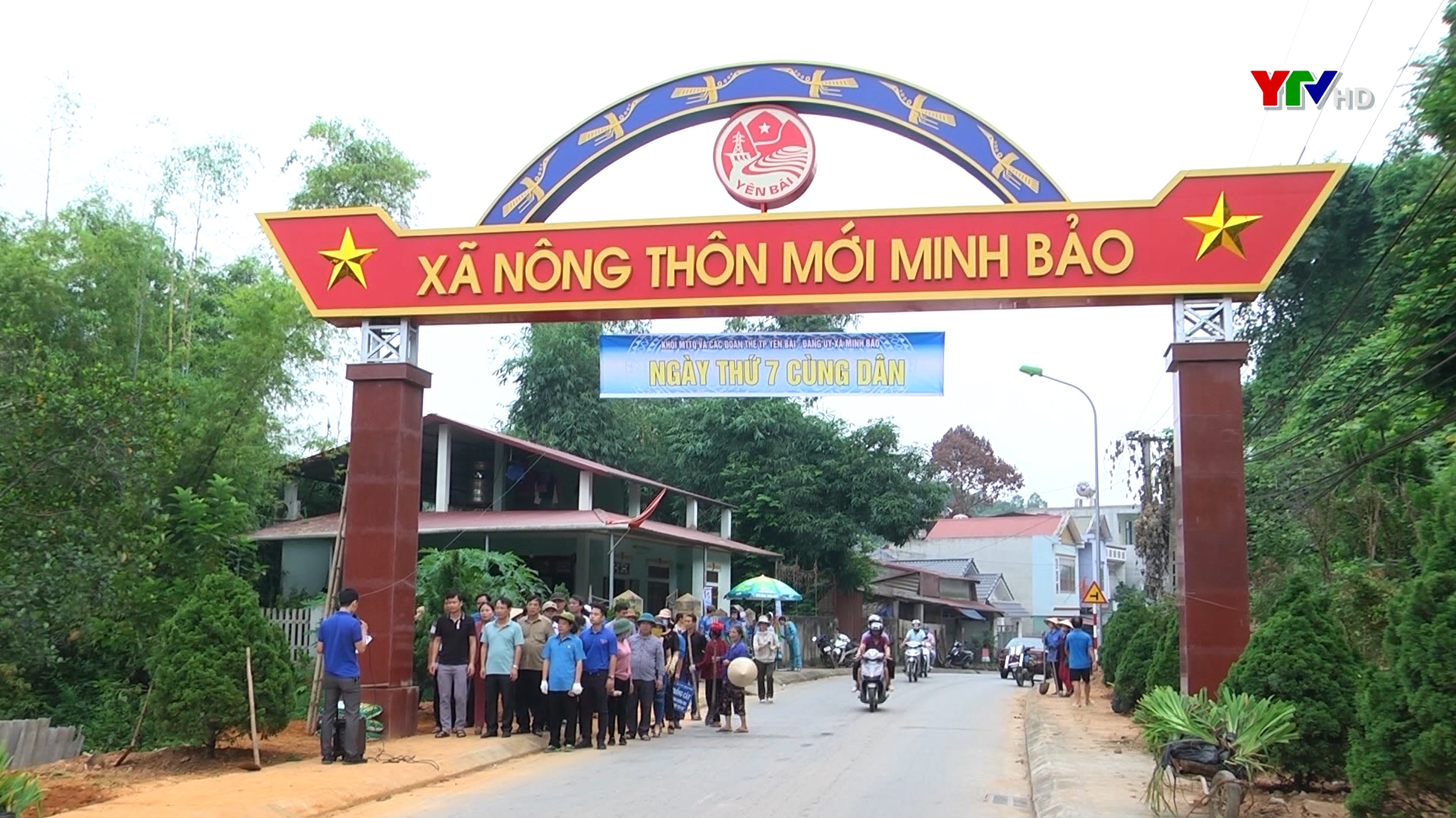 Xã Minh Bảo, TP Yên Bái  triển khai “Công trình đường hoa”