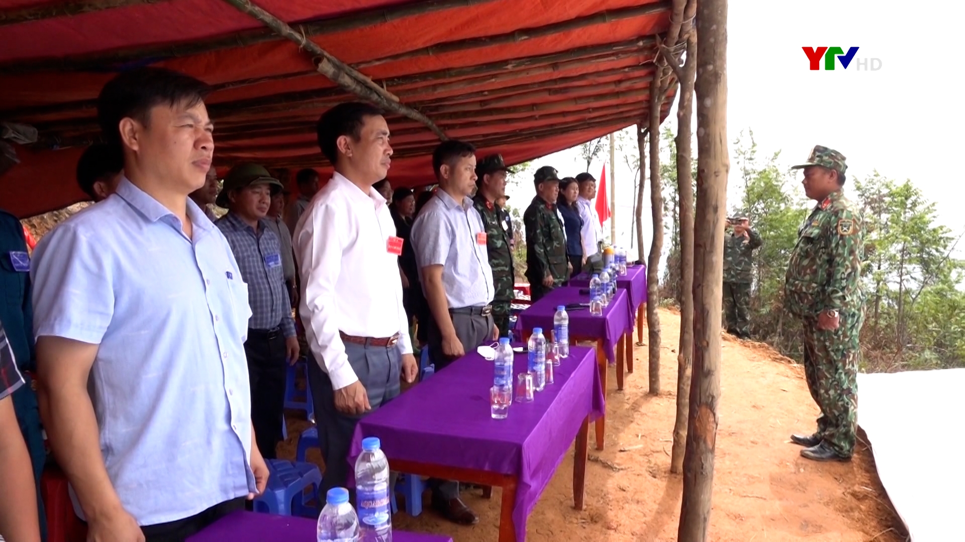 Diễn tập chiến đấu phòng thủ tại xã Nậm Khắt và Hồ Bốn, huyện Mù Cang Chải