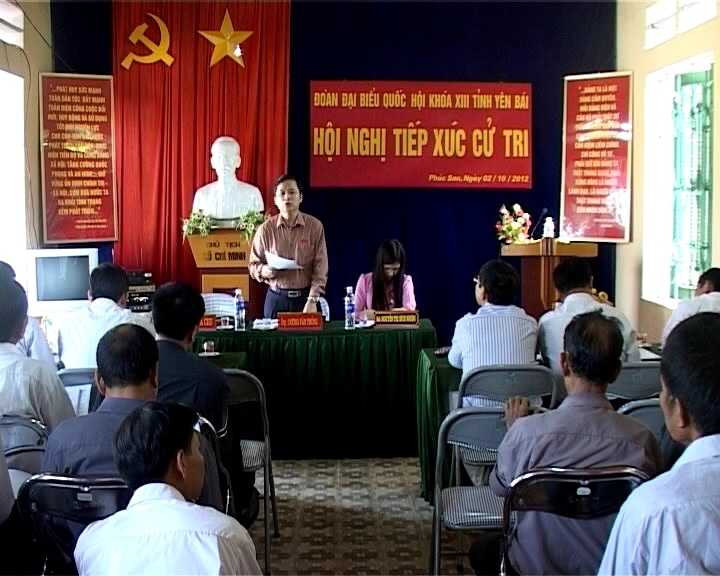 Đoàn đại biểu quốc hội tỉnh Yên Bái khóa 13 tiếp xúc cử tri huyện Trạm Tấu và Văn Chấn