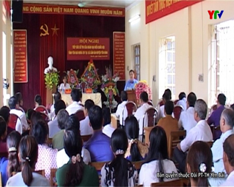 Đoàn  Đại biểu Quốc hội khóa XIV tỉnh Yên Bái tiếp xúc cử tri huyện Yên Bình