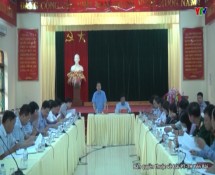 Đ/c Dương Văn Thống- Phó BTTT Tỉnh ủy – Trưởng Đoàn ĐBQH tỉnh làm việc tại huyện Trạm Tấu