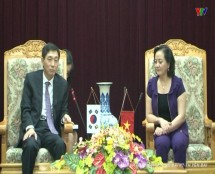 Đại sứ đặc mệnh toàn quyền Hàn Quốc tại Việt Nam chào xã giao đồng chí Bí thư Tỉnh ủy Yên Bái