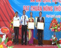 Xã Đại Lịch huyện Văn Chấn đón bằng công nhận xã đạt chuẩn nông thôn mới