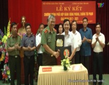 Hội nông dân tỉnh Yên Bái và Công an tỉnh ký kết chương trình phối hợp phòng chống tội phạm