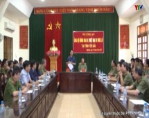 Thứ trưởng Bộ công an Bùi Văn Nam kiểm tra công tác khắc phục hậu quả thiên tai tại tỉnh Yên Bái