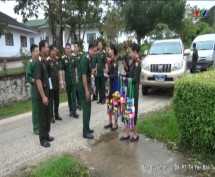 Bộ CHQS tỉnh Yên Bái thăm, làm việc tại tỉnh Xay Nha Bu Ly ( Nước CHDCND Lào)
