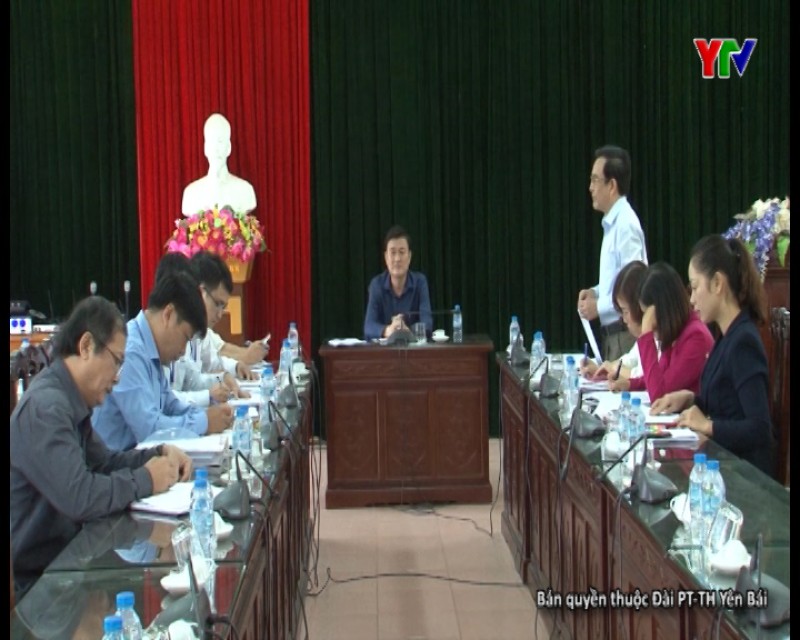 Đoàn kiểm tra việc thực hiện công tác cải cách hành chính tỉnh làm việc tại huyện Yên Bình