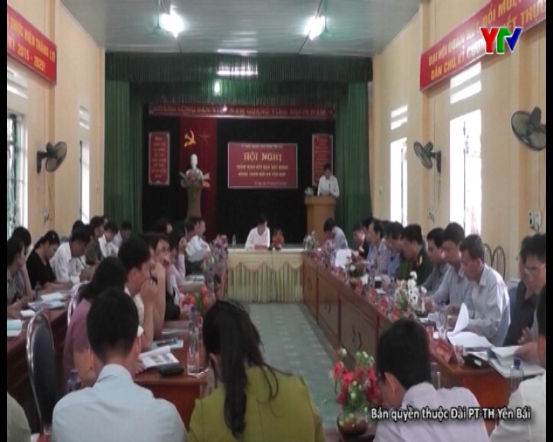 Hội nghị thẩm định, xét, công nhận các tiêu chí nông thôn mới tại xã Yên Hợp huyện Văn Yên