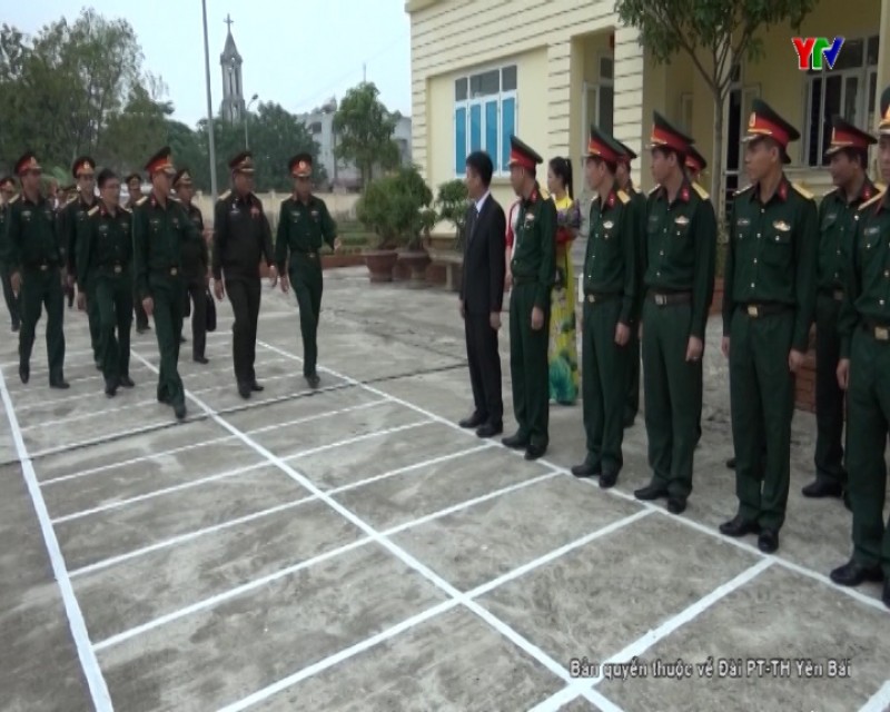Đoàn công tác Bộ CHQS tỉnh Xay Nhạ Bu Ly (Quân đội nhân dân Lào) thăm và làm việc tại Yên Bái