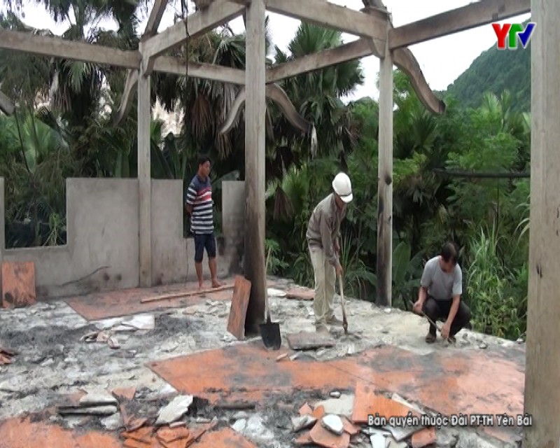 Hỏa hoạn thiêu rụi 1 ngôi nhà tại xã Tân Lĩnh, huyện Lục Yên