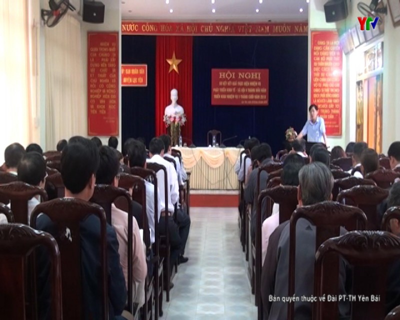 UBND huyện Lục Yên triển khai nhiệm vụ những tháng cuối năm 2018