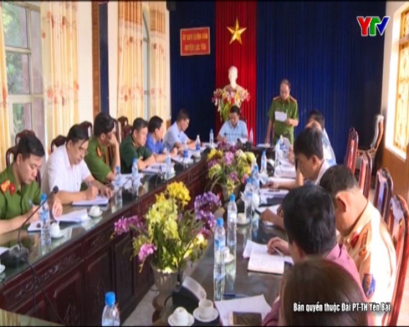 Ban ATGT tỉnh kiểm tra tại huyện Lục Yên