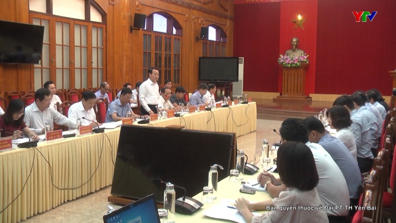 Tổ công tác của Thủ tướng Chính phủ kiểm tra hoạt động công vụ tại UBND tỉnh Yên Bái