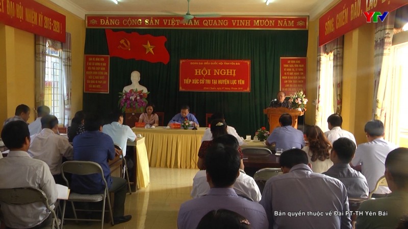 Đoàn ĐBQH tỉnh tiếp xúc cử tri xã Minh Chuẩn, huyện Lục Yên