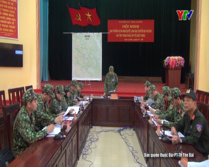 Luyện tập tổng hợp, rút kinh nghiệm chuẩn bị cho thực hành diễn tập KVPT huyện Văn Chấn năm 2019