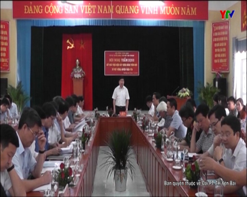 Xét công nhận xã Việt Hồng, huyện Trấn Yên đạt chuẩn nông thôn mới