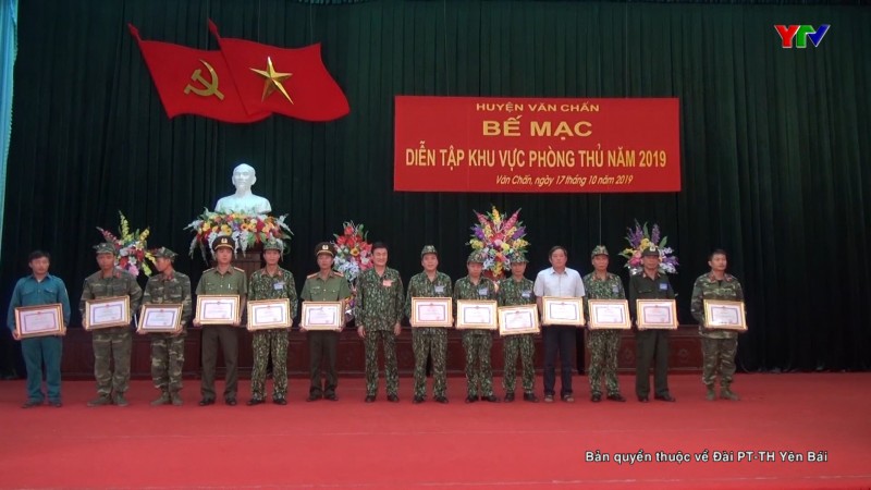 Diễn tập KVPT huyện Văn Chấn năm 2019 đạt xuất sắc