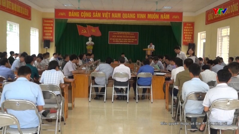 Thẩm định kết quả thực hiện xây dựng nông thôn mới tại xã Lương Thịnh, huyện Trấn Yên