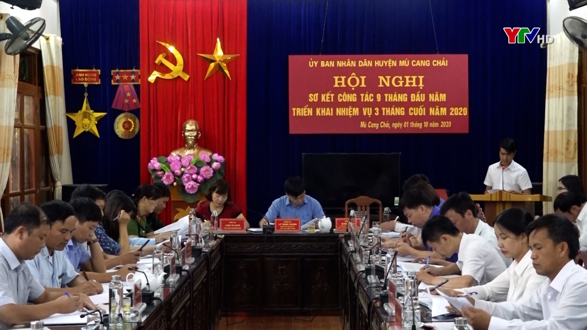 UBND huyện Mù Cang Chải triển khai nhiệm vụ 3 tháng cuối năm 2020.