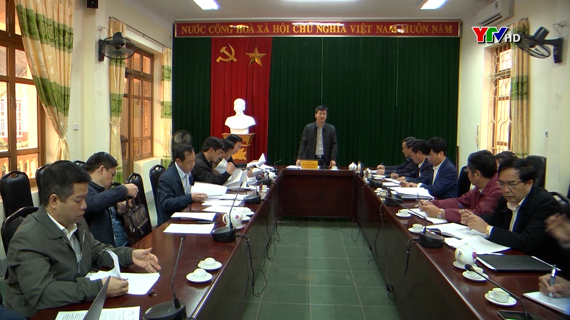 Đồng chí Phó Chủ tịch UBND tỉnh Ngô Hạnh Phúc làm việc tại huyện Trạm Tấu