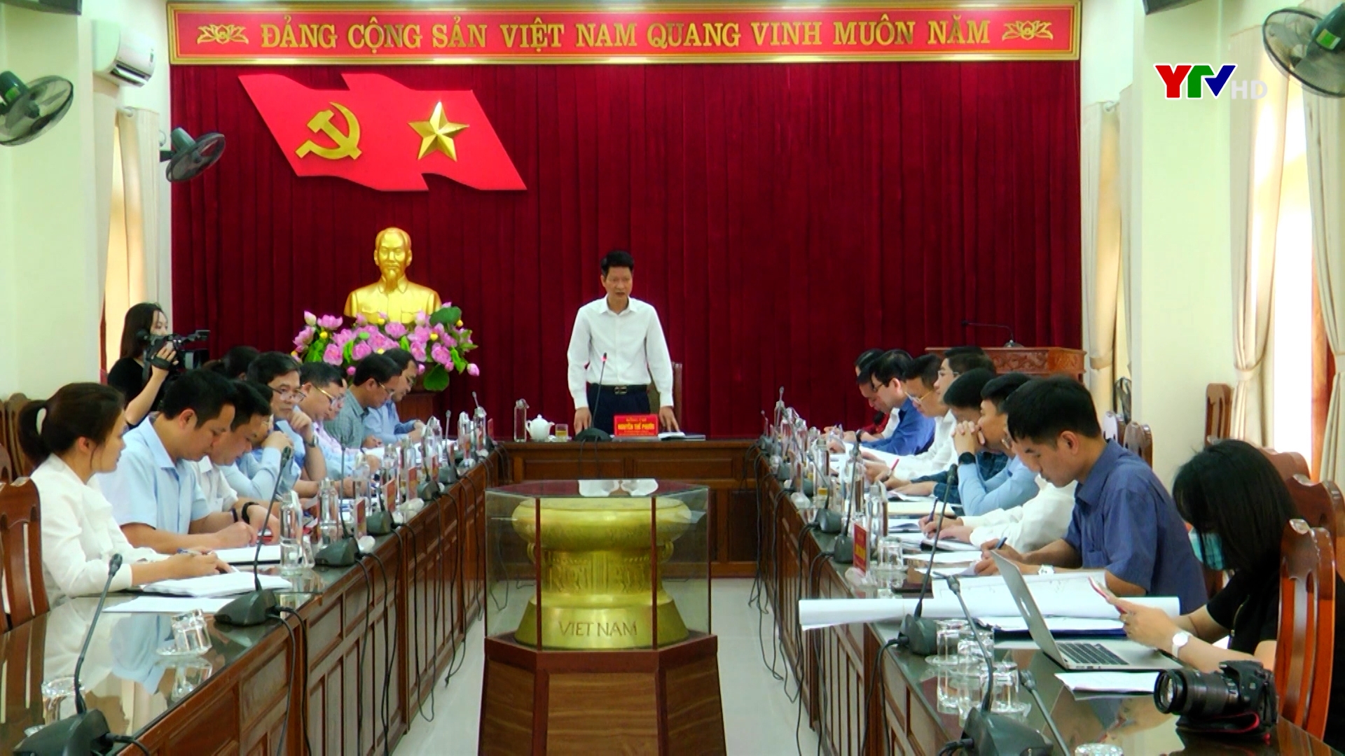 Đồng chí PCT Thường trực UBND tỉnh Nguyễn Thế Phước làm việc tại huyện Trấn Yên