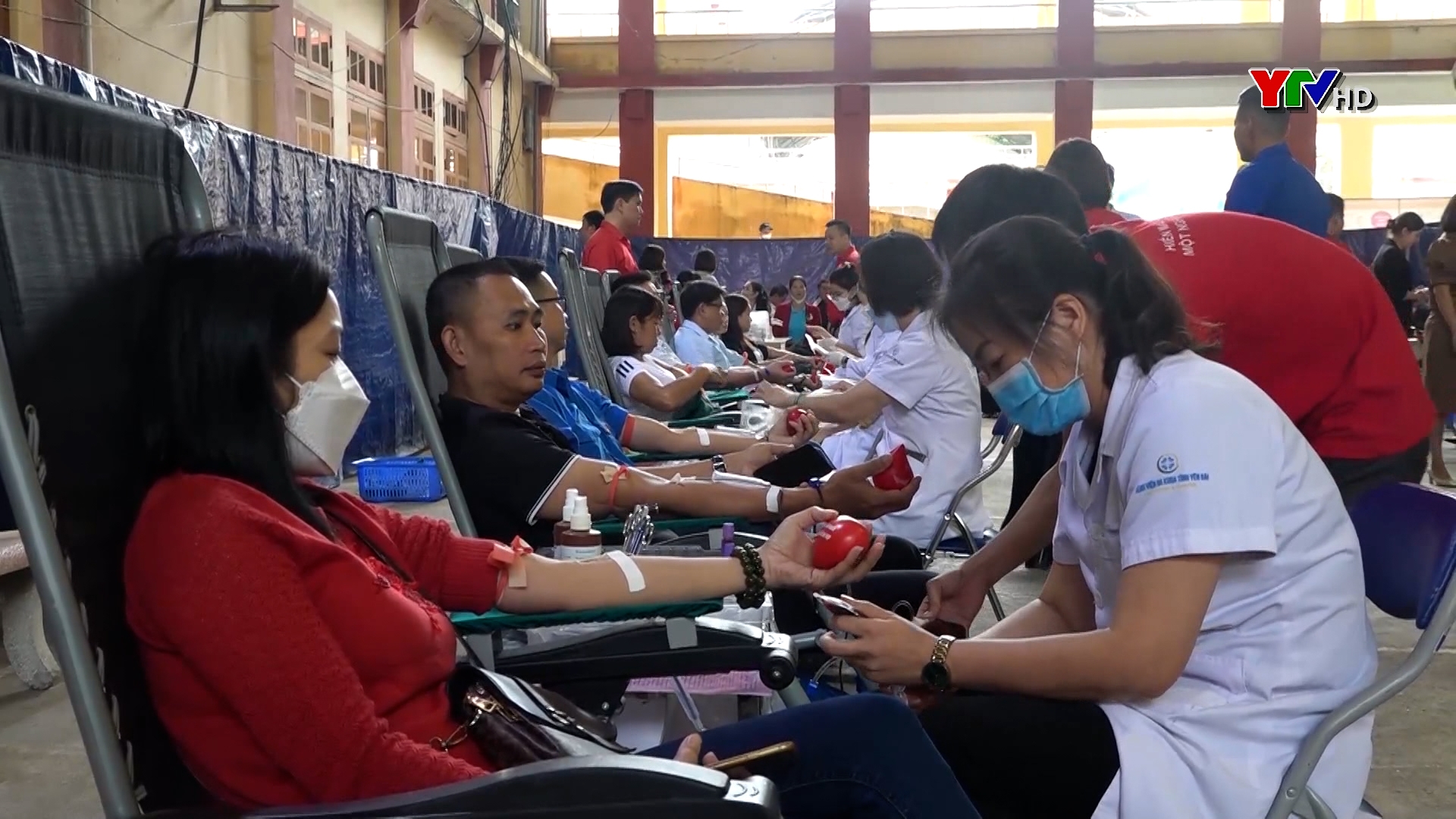 Thị xã Nghĩa Lộ tiếp nhận 260 đơn vị máu tại Chương trình Hành trình đỏ - Kết nối dòng máu Việt