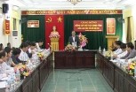 Đ/c Phạm Duy Cường - Phó bí thư tỉnh ủy - chủ tịch UBND tỉnh làm việc với sở nội vụ