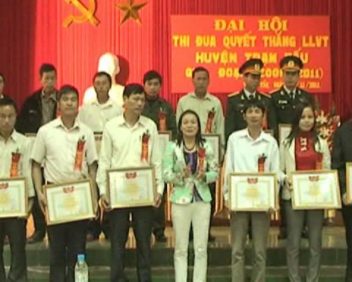 Đại hội thi đua quyết thắng lực lượng vũ trang huyện Trạm Tấu