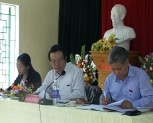 Đoàn đại biểu quốc hội tỉnh Yên Bái tiếp xúc cử tri tại huyện Trấn Yên