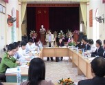 Thứ trưởng Bộ tài chính Nguyễn Thị Minh làm việc tại tỉnh Yên Bái
