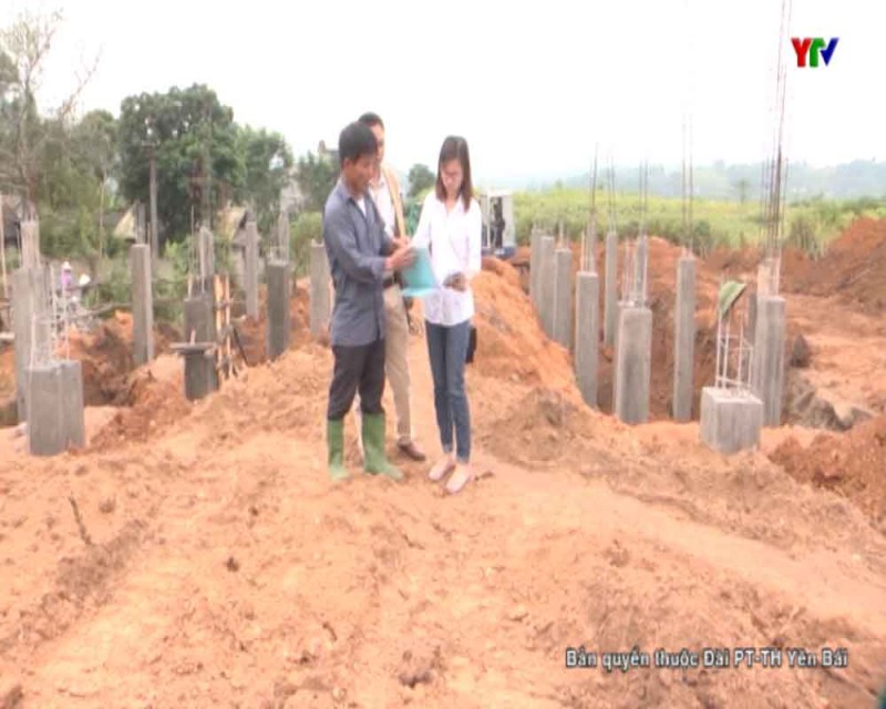 Huyện Văn Yên đẩy nhanh tiến độ thi công các công trình xây dựng cơ bản