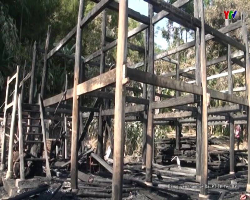 Lục Yên: Thêm 1 vụ cháy nhà tại xã Lâm Thượng