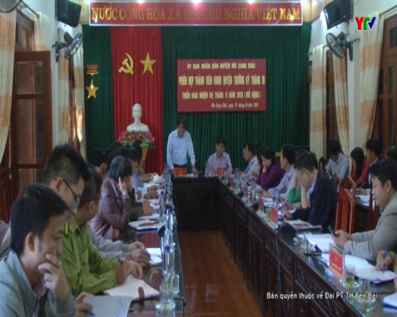 UBND huyện Mù Cang Chải triển khai nhiệm vụ từ nay đến cuối năm