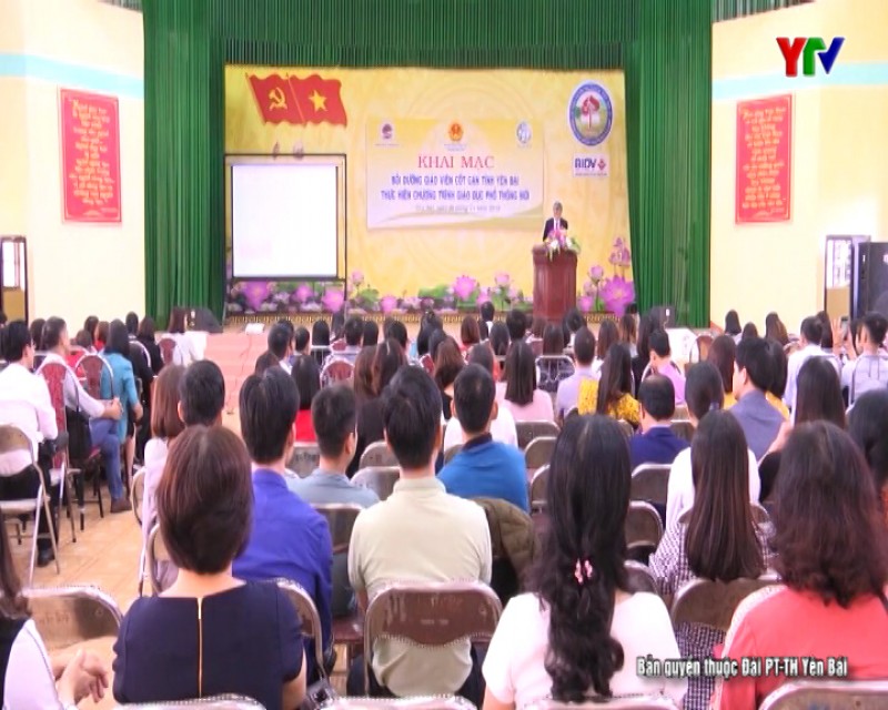 Bồi dưỡng chương trình giáo dục phổ thông mới cho giáo viên cốt cán tỉnh Yên Bái năm 2019
