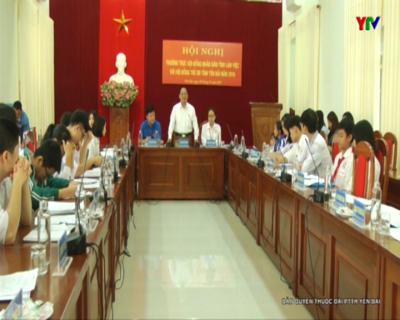 Thường trực HĐND tỉnh làm việc với Hội đồng trẻ em tỉnh Yên Bái