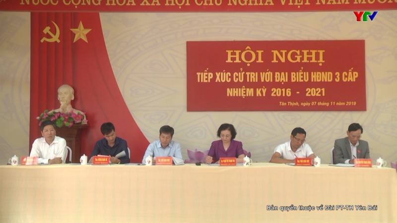 Đồng chí Bí thư Tỉnh ủy Phạm Thị Thanh Trà tiếp xúc cử tri xã Tân Thịnh, thành phố Yên Bái