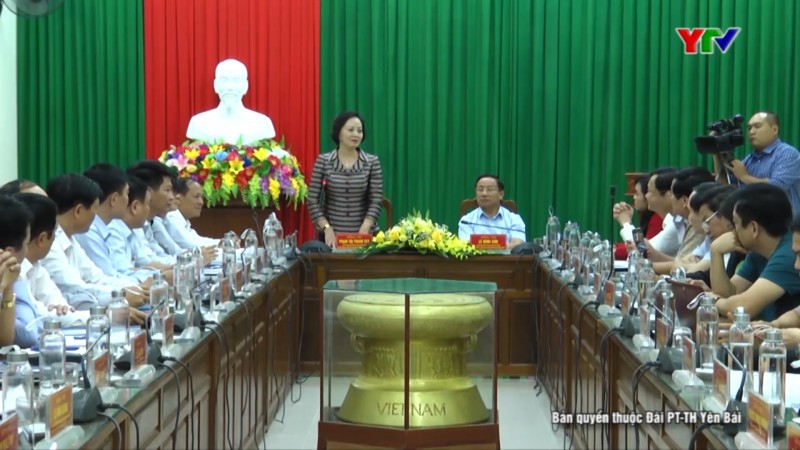 Đoàn công tác của tỉnh Hà Tĩnh thăm và làm việc tại huyện Trấn Yên