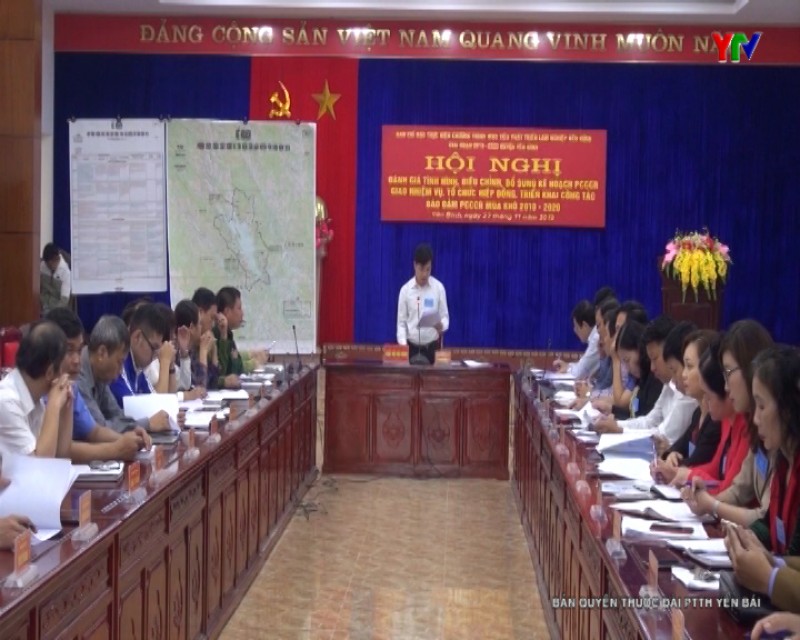 Huyện Yên Bình luyện tập rút kinh nghiệm chuẩn bị diễn tập ứng phó cháy rừng và tìm kiếm cứu nạn năm 2019