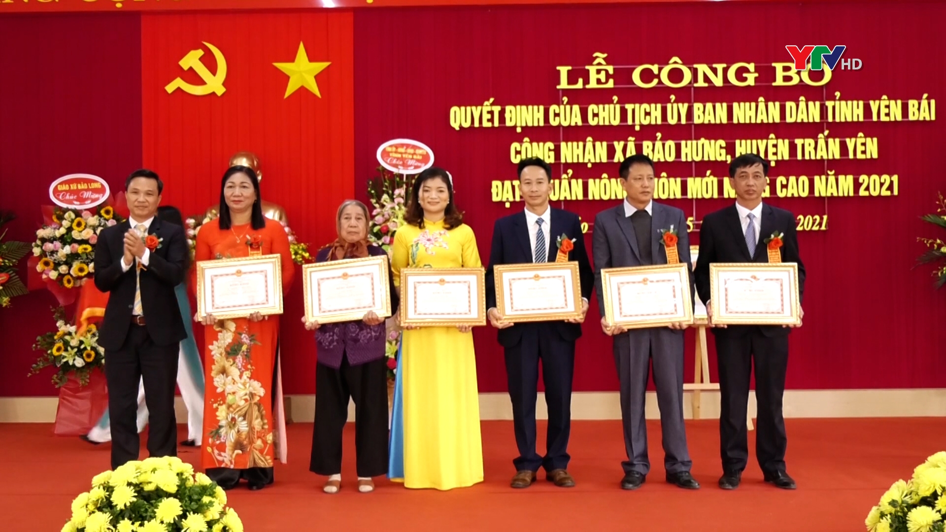 Xã Bảo Hưng, huyện Trấn Yên đạt chuẩn nông thôn mới nâng cao